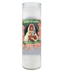 Crystal Prayer Candle