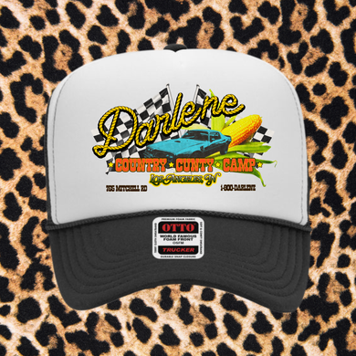 Darlene Trucker Hat | Black/White Standard