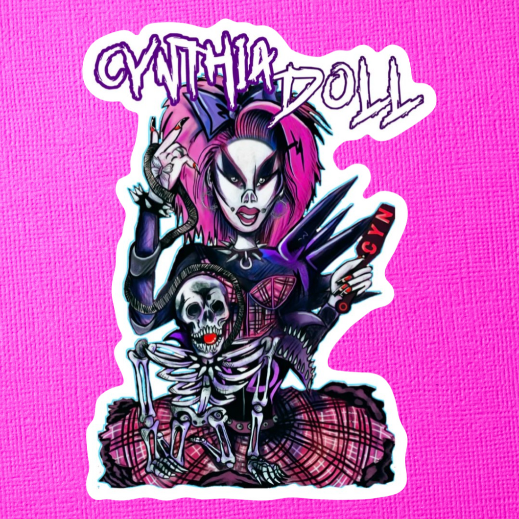 Cynthia Doll Cartoon Sticker