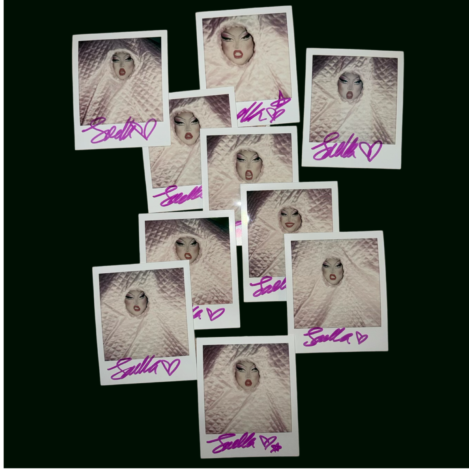 タレントカード candyshop sign soram Polaroid CANDY SHOP, SORAM, YUINA, SUI, SARANG - Candy Shop Hashtag
