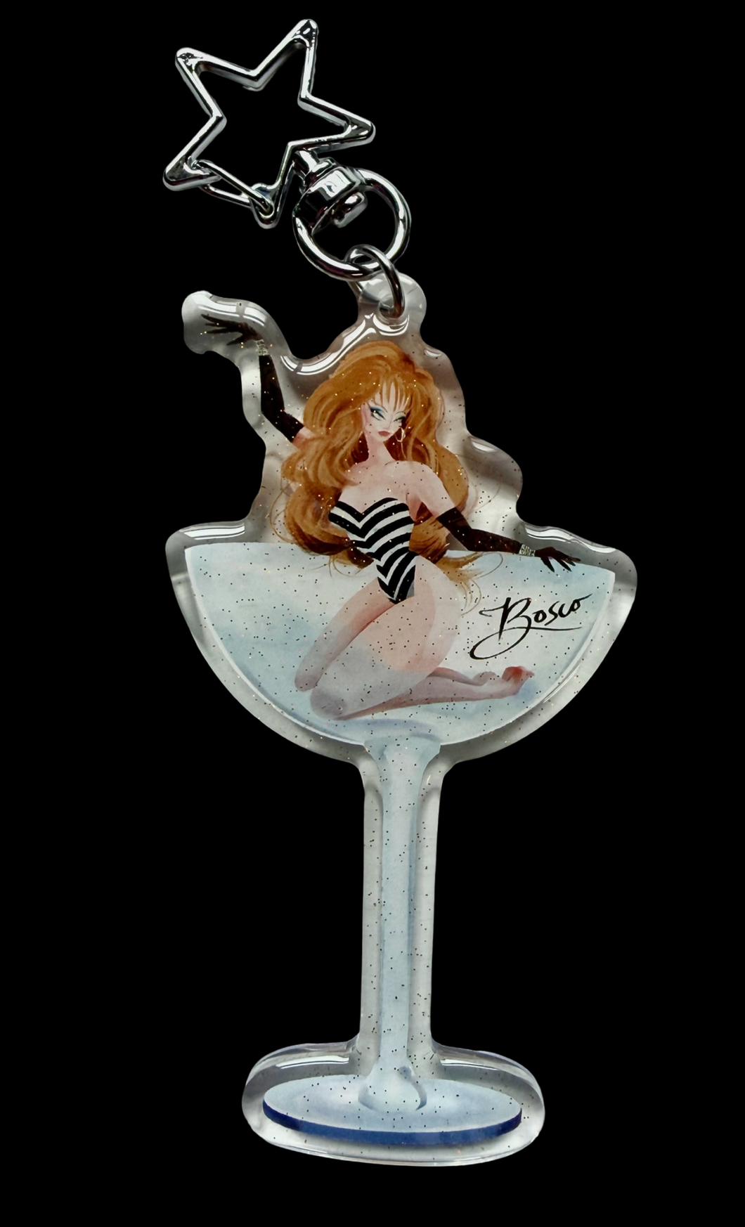 The Martini Keychain – mybestjudy merch