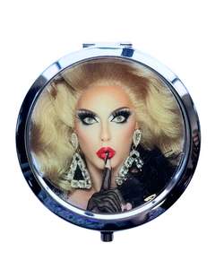 ALYSSA BLACK MIRRORED COMPACT