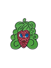 Load image into Gallery viewer, Utica Strawberry Head Enamel Pin