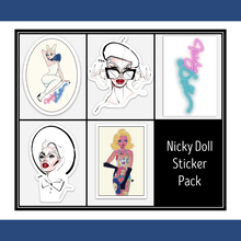 Load image into Gallery viewer, The &#39;Stick the Doll&#39; Sticker Set