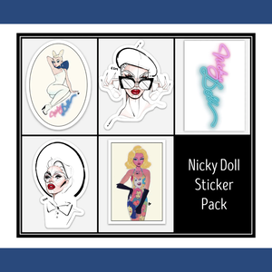 The 'Stick the Doll' Sticker Set