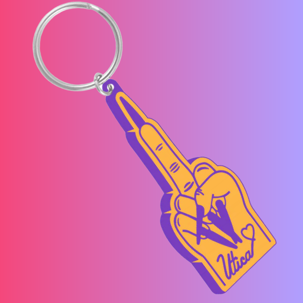 Middle Finger Keychain