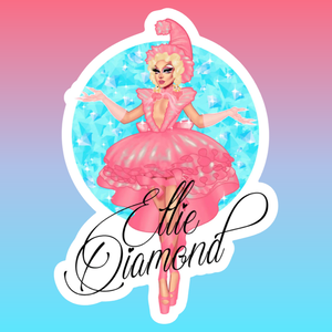 Ellie Diamond Jumbo Diecut Sticker