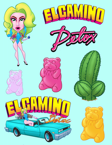 Detox El Camino Sticker Sheet