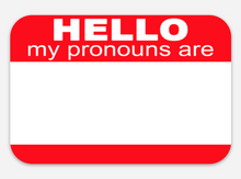 Load image into Gallery viewer, Hello My Pronouns Are  Magnet